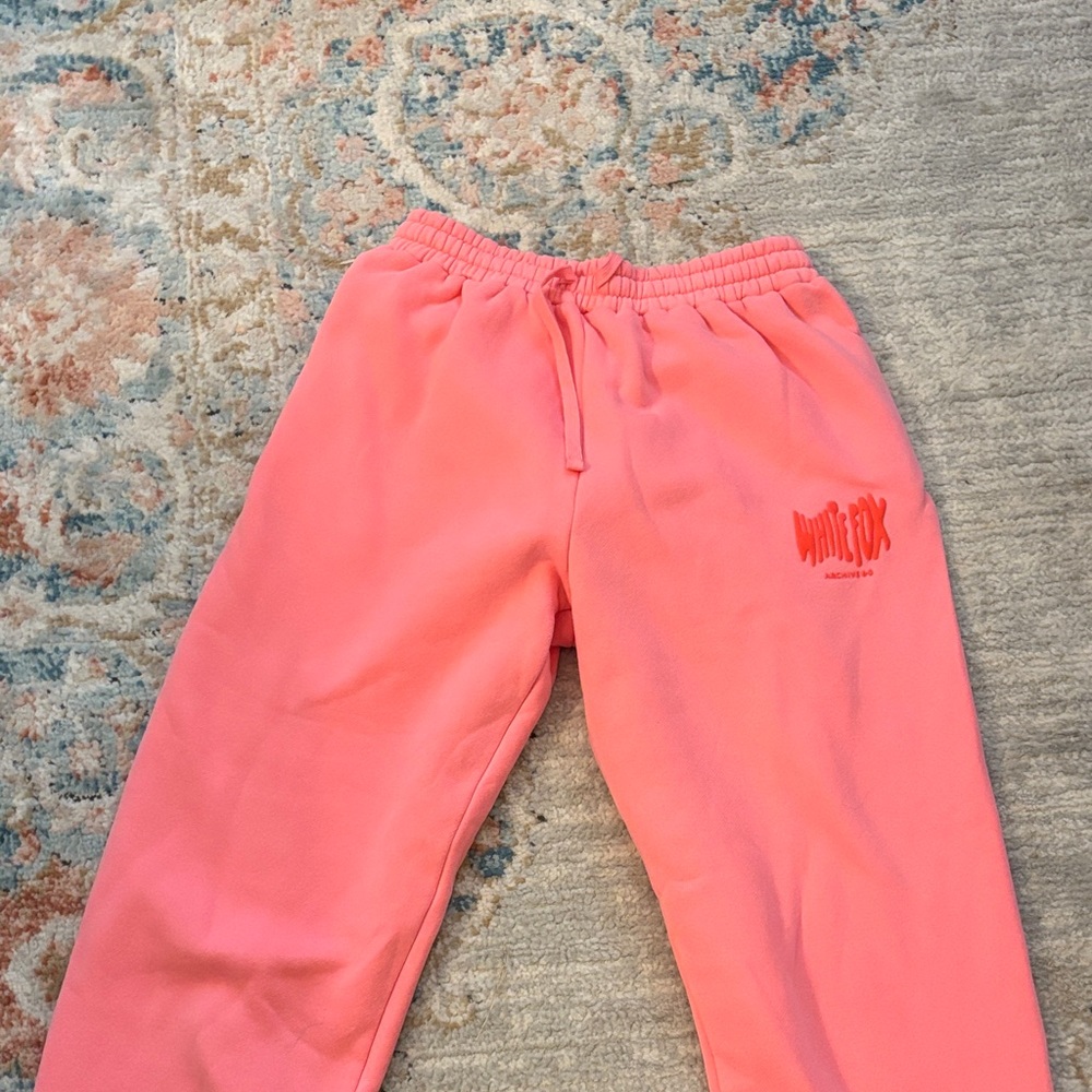 White Fox Boutique Coral Sweatpants